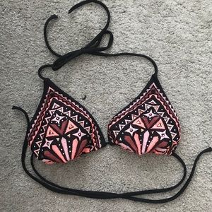 Geometric Designed String Bikini Top